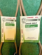 MTD CUB CADET ELITE ARAMID OEM DRIVE BELTS 754-0467 754-0468 BEST BELTS & PRICE