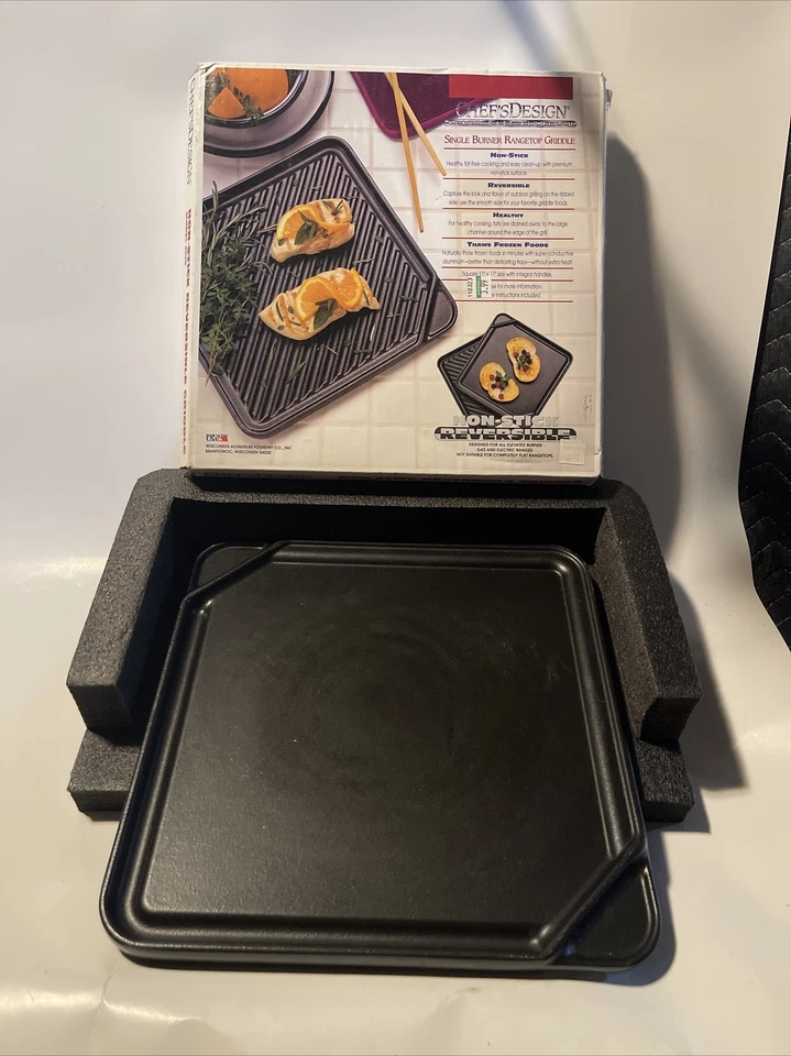 Plancha reversible antiadherente ChefsDesign. Modelo 3550. 11”x11”. Foto 3 de 4