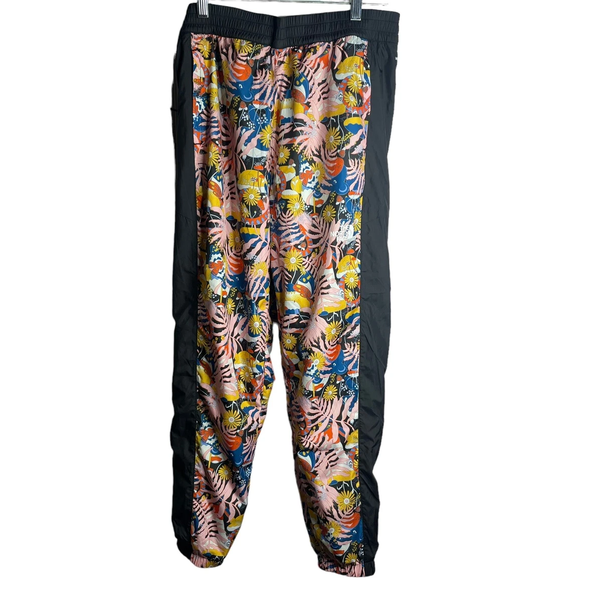 The North Face Windwall Hydrenaline Pants Womens M Joggers Black Pink Floral New