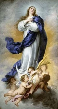 Blessed Virgin Mary of the Assumption Oil Painting Giclee Printed on canvas L640