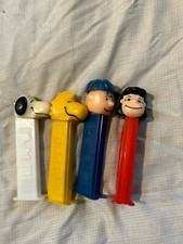 Vintage Peanuts PEZ Dispensers - Charlie Brown, Lucy, Snoopy, Woodstock