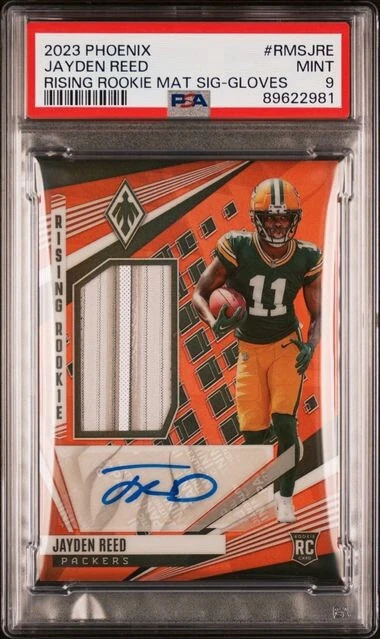 Jayden Reed Panini Phoenix Rising Rookie Material Signatures #RMSJRE Gloves