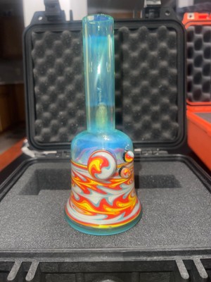 Heady Glass Tube - Wig Wag Pattern - Shabbadoo Glass - FREE pelican