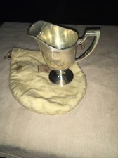 sterling Tiffany & Co Creamer or Small Gravy Boat with storage bag