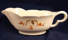 Hall Jewel Tea Autumn Leaf Ruffled Gravy Boat