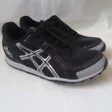 ASICS GY450 Youth Girls Hyper Rocket Girl XL Track Spikes Black Silver 6 Shoes