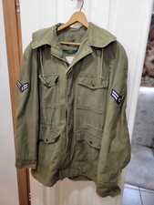 1963 Vietnam era USAF Men's Sm Lg Cotton Coat Wind Resistant Sateen OG 107 DSA-1