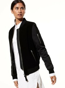 mackage leather bomber
