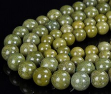 Natural Rare Epidote Gemstone Grade AAA Round 8MM 10MM Loose Beads D531 