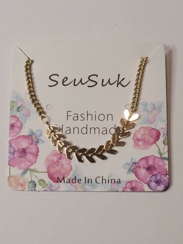 Gold Chain Handmade Fashion Jewelery Anklet NIB - Picture 2 of 3