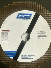 (Box of 10) NORTON Abrasive Cut-Off Wheel 16 in x .150in x 7/8