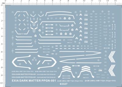 Detail Up MG 1/100 GDM Exia Dark Matter PPGN-001 Model Kit Water Slide White