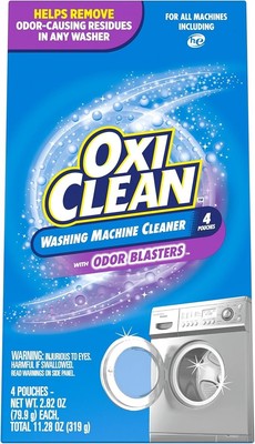 OxiClean Washing Machine Cleaner with Odor Blasters 4 Count