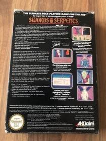 Nes:                    SWORDS AND SERPENTS     