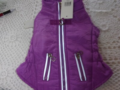 PURPLE Spot on Dog Pet Harness Jacket M L Coat puppy new Fleece lined medium
