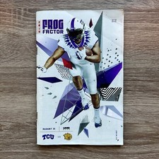 Max Duggan NCAA College Debut Program 8/31/2019 TCU vs Arkansas Pinebluff