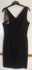Abito tubino Sandro Ferrone cotone elasticiz con fusciacca spalla Tg46 (veste44)