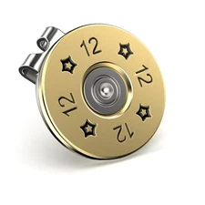 12 Gauge Shotgun Shell Replica Golf Ball Marker with Magnetic Hat Clip