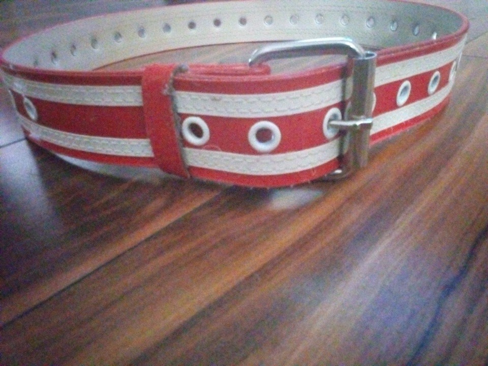 Leather Belt Vintage  Size Small/medium-image