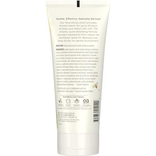 Burt's Bees Baby Lotion Pack of 3 6oz Natural Moisturizer for Delicate Skin - Picture 14 of 14