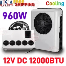 12000 BTU 12V Truck Cab Air Conditioner Split AC Fits Semi Trucks Bus RV Caravan