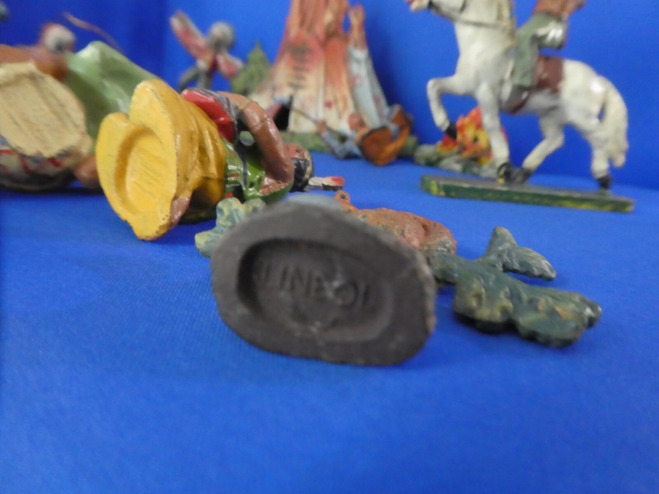 RARE ELASTOLIN INDIAN FIGURES GERMANY LOT of 17 Pcs VINTAGE 1950's eBay