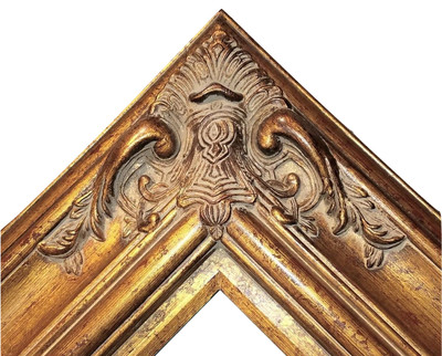 Gold Leaf Ornate photo family Oil Painting Wood Picture Frame 4.25/" WIDE B4GL