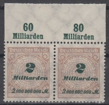 Deutsches Reich Infla 326A OR Platte A **