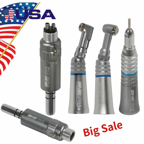 Dental Slow Low Speed Contra Angle /Straight Handpiece /Air Motor 2/4Hole E-type - Picture 1 of 165