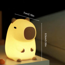 Cute Cartoon Capybara Night Light Battery Dimming Sleep Night Lamp for Children'