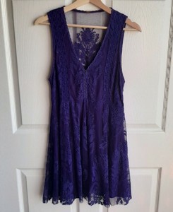 free people purple lace dress