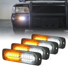 4810x Amber White Grill Side Marker Emergency Strobe Light Bar Kit Tow Truck 4810x Amber White Grill Side Marker Emergency Strobe Light Bar Kit Tow Truck