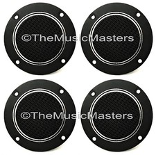 (4) Flush Mount 4" inch Round Super Horn TWEETERS Speakers Car Audio Home Stereo