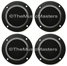 (4) Flush Mount 4" inch Round Super Horn TWEETERS Speakers Car Audio Home Stereo