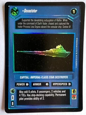 Star Wars CCG Reflections I 1 SRF Foil Devastator Imperial Class Star Destroyer