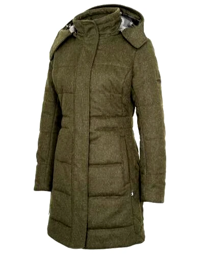 JAGDHUND Damen Loden-Steppmantel - Hohenzell -  oliv  (100% Wolle)