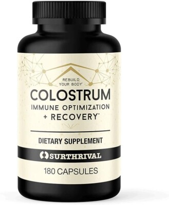 TWO Bottles 360 pcs of Surthrival Colostrum Powder Immune Optimization Recovery