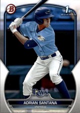 2023 Bowman Draft Adrian Santana #BD-130 Tampa Bay Rays