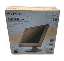 Wow NEW OLD STOCK SONY SDM-M81 TFT LCD Color Display Monitor 18.1" inch Screen