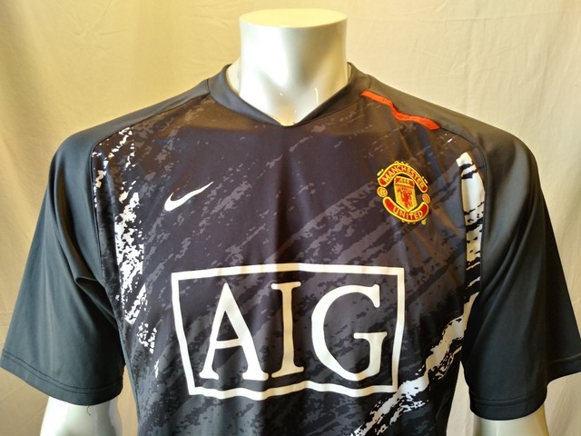 manchester united black aig jersey