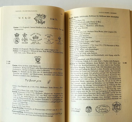Handbook of European Porcelain Marks, Ludwig Danckert German Ed VG Condition - Picture 9 of 15