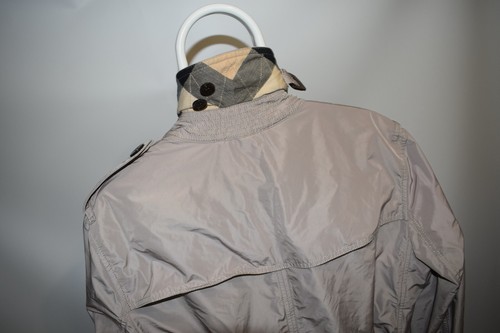 Burberry Brit Double Breasted Nova Check Trench Coat Polyester Belted Men's L - Picture 8 of 16