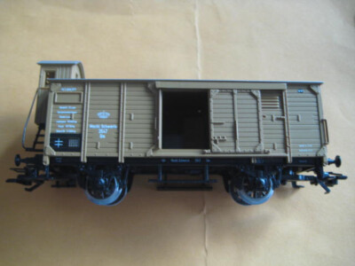 Marklin H0 DRG Mecklenburg Schwerin Car w/brakeman's cab &weathered roof - LN