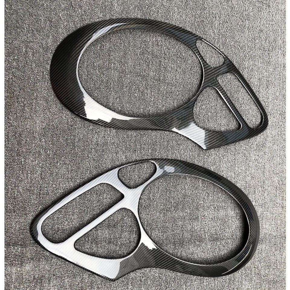 Cubierta de faro de ceja de párpado de fibra de carbono real para Porsche Boxster 986 911 996 Foto 3 de 4