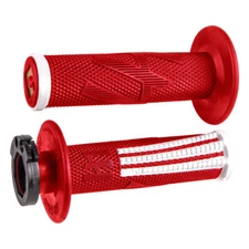 Odi V2 Emig Pro MX Lock-On Grips Red/White For Honda CRF450R Works Edition 2019