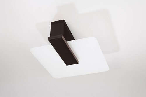 Deckenleuchte Cristal Madera Blendarm 2x E27 47,5 CM Moderno Salón de Techo - Imagen 4 de 6
