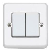 Mk Echo K3787 Whi 2 Gang Wireless Switch Transmitter Metalclad Plus White Mk Echo K3787 Whi 2 Gang Wireless Switch Transmitter Metalclad Plus White
