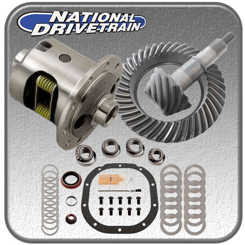 Ford 8.8 28-Spline 3.73 Ring & Pinion Kit with Bearings & New Posi-image