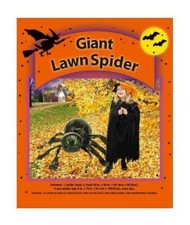 Halloween Decor Giant Lawn Spider Black Indoor Outdoor Yard Seasonal Display