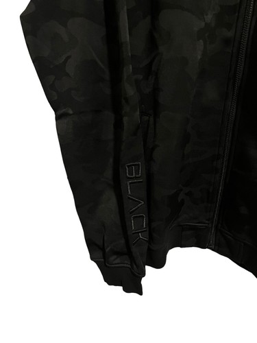 Actively Black Hoodie Mens 2X Black Camo Full Zip Jacket $100 MSRP NEW - Picture 4 of 17